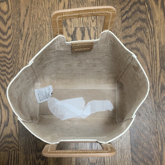 COPY (can’t delete) Staud tote, NWT,crocodile embossed leather w suede interior - Picture 3 of 4